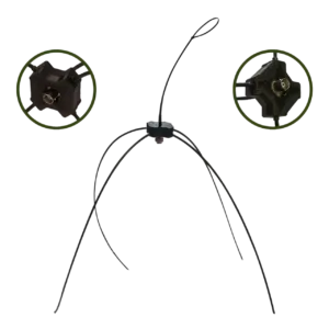 Антена BNC “павук” дводіапазонна VHF/UHF для рацій Motorola (без кабелю)
