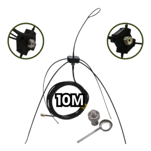 Антена павук SO239 дводіапазонна VHF/UHF для рацій Motorola, 10м кабель, перехідник під DP4