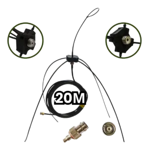 Антена павук SO239 дводіапазонна VHF/UHF для рацій Motorola, 20м кабель, перехідник під R7